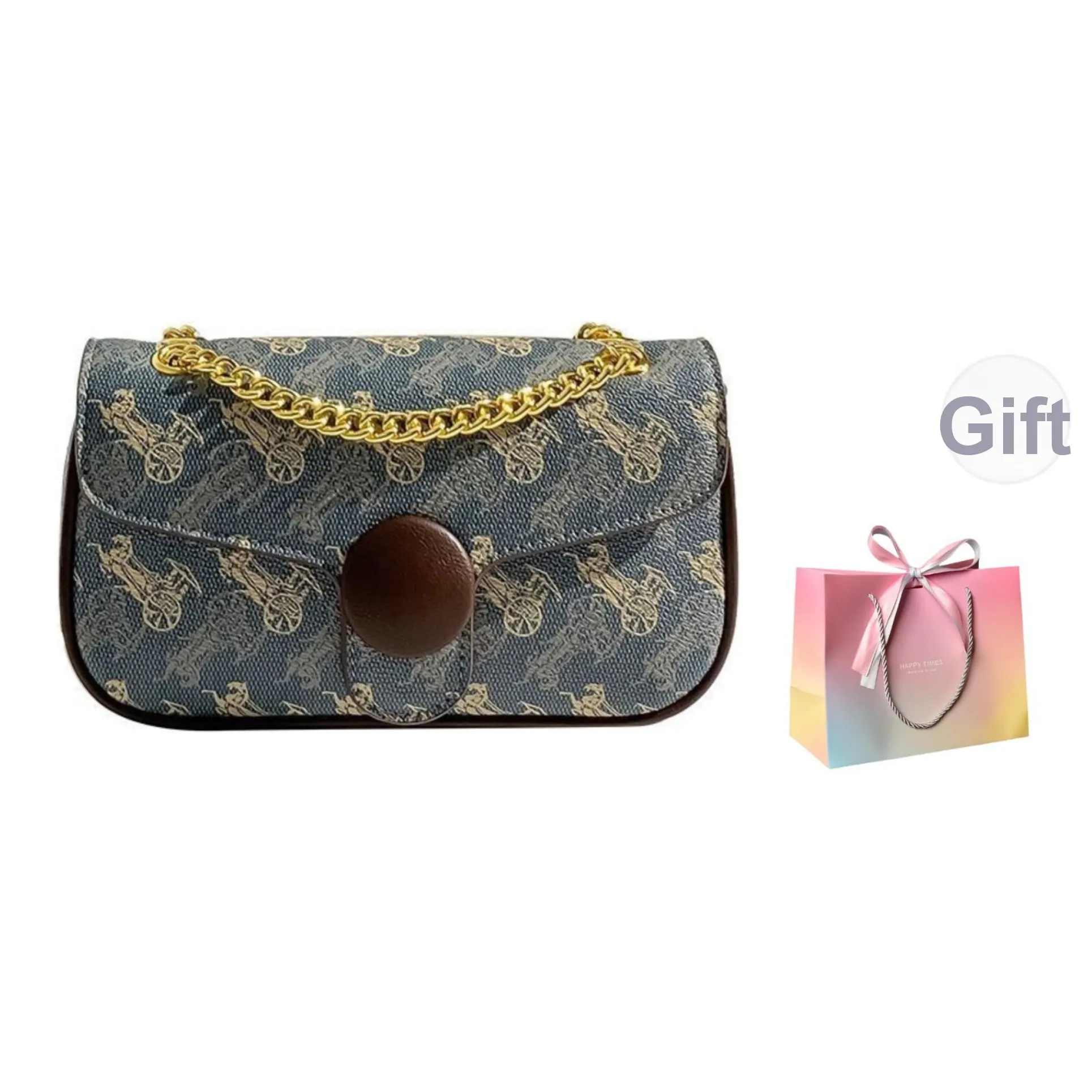 LETOO ПУ (полиуретан) Сумка через плечо Стандартная Женская Синяя