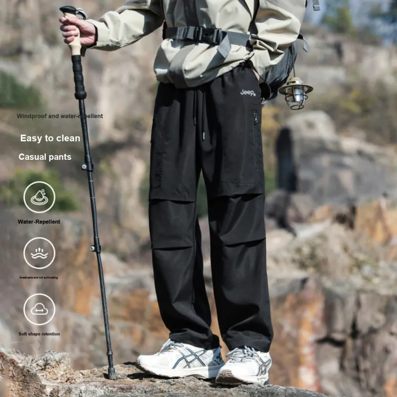 Jeep Outdoor Casual Windbreaker Pants Unisex-3