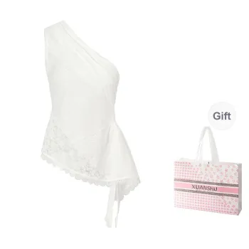 XUANSHU Tank Tops Women's White