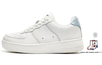 BUFFALO BOUND Warm Slip-Resistant Low-Top Skateboard Shoes Unisex White