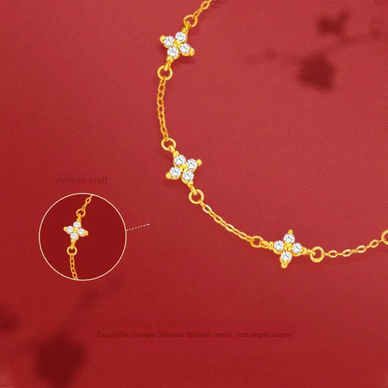 JINLIUFUJIXIANG S925 Silver Bracelets Women's-2
