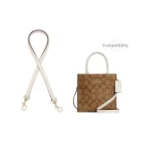 Coach Beige 1.1cm Width Plain Weave Gold Buckle Underarm 65cm