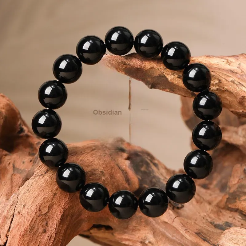 Inker Good Stone Obsidian Bracelets Men's-9