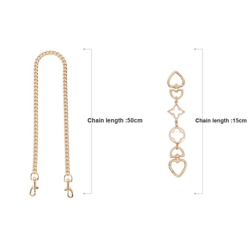 Gloya Metal Bag Accessory Women's Gold Tone-25