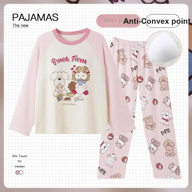 OUSHIBO Pajama Set Women's Pink-1