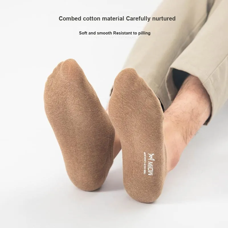 MIIOW No Show Socks Men's 5 Pack-15