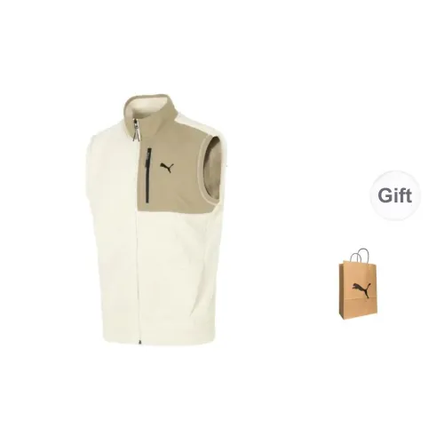 PUMA Vest Men's Snow White Color With Free Shopping Bag