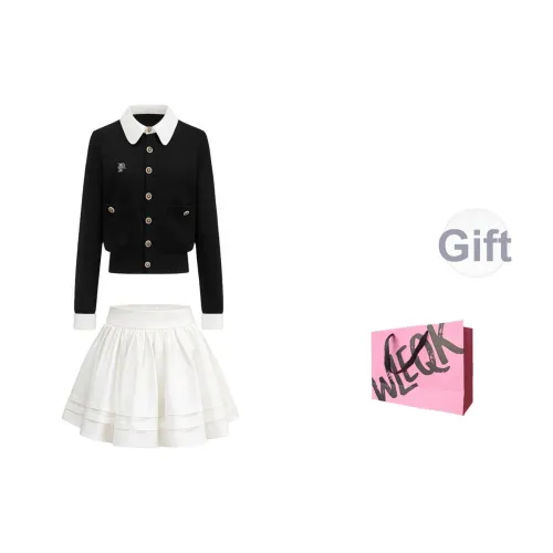 WLEQK Женские Комплекты с Юбкой