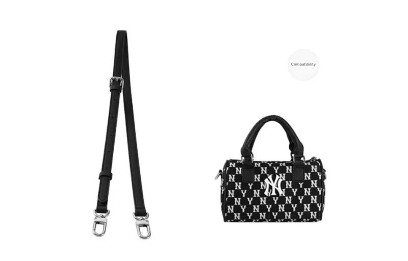 Lan Bao Fan Felt, Cow Leather Bag Accessory Women's Black-15