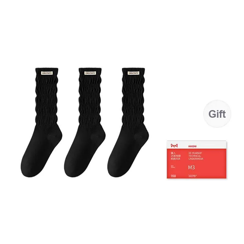 MIIOW Knee-High Socks Women's Combo Set-7