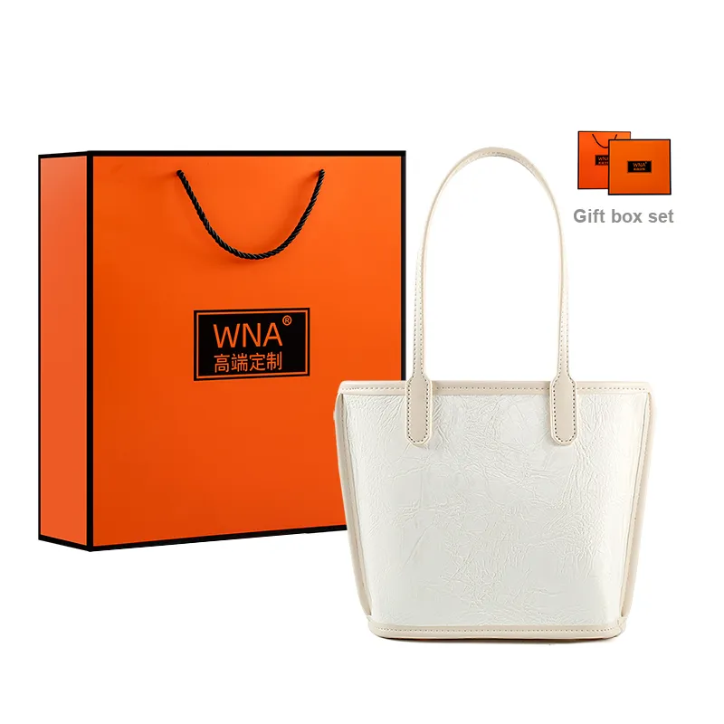 Vigno Synthetic Leather Shoulder Bag Crossbody Bag Handbag Medium Size Women's Ecru-0