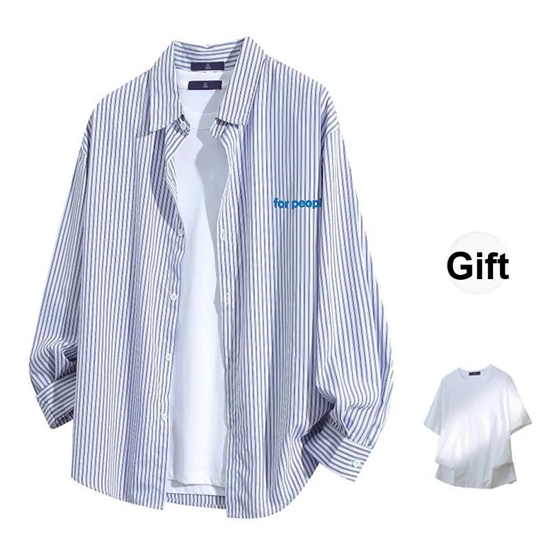 FAX FOR FMACM Shirt Unisex Navy Blue Stripes-8
