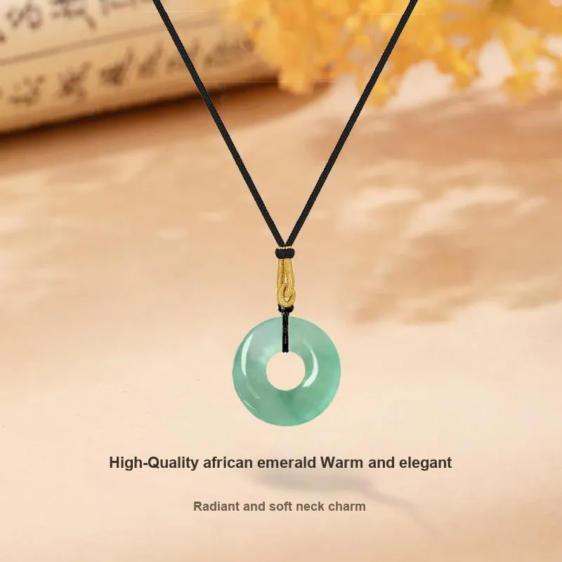 MISS TOOYA African Emerald Necklaces Unisex-2