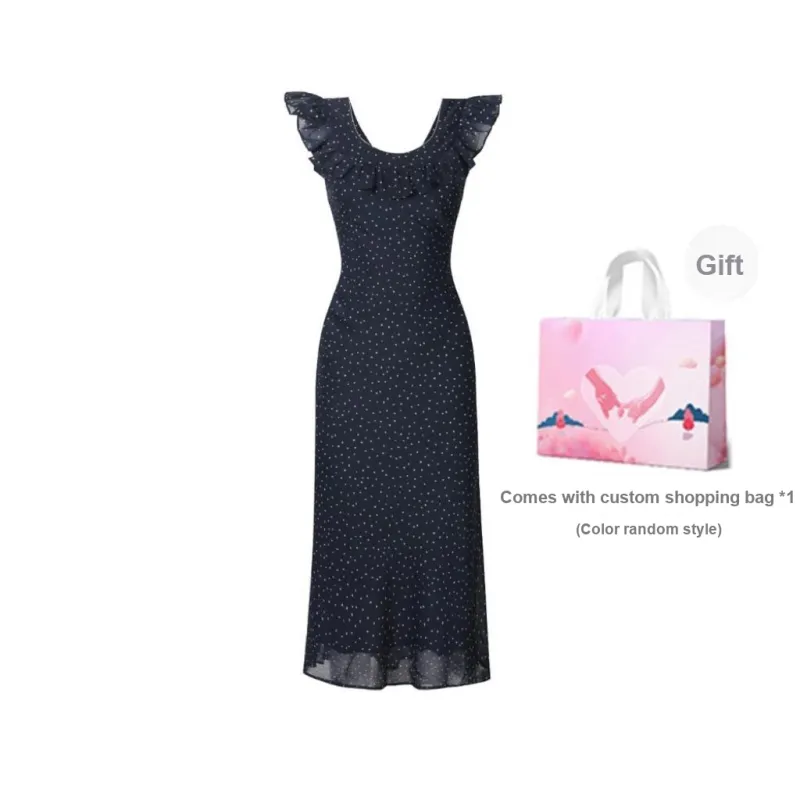 Vine Color Sleeveless Dress Women's-17