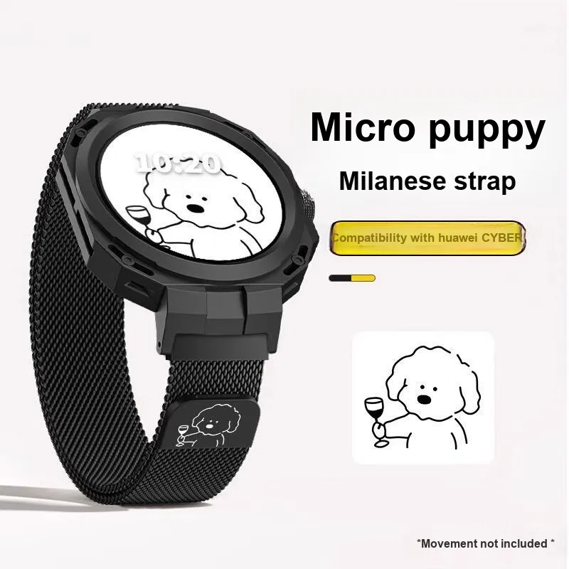 CHUANGYIDA Huawei Compatibility Watch Band 145~250mm Stainless Steel Material-3