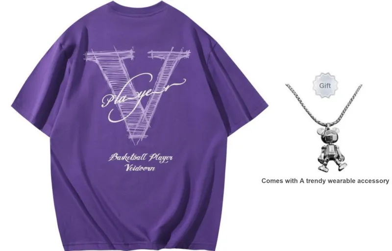 VEIDOORN Short Sleeved T Shirts Unisex-10