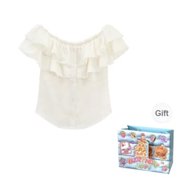 QUIET ANGEL Shirts Women's Apricot Top Shopping Bag