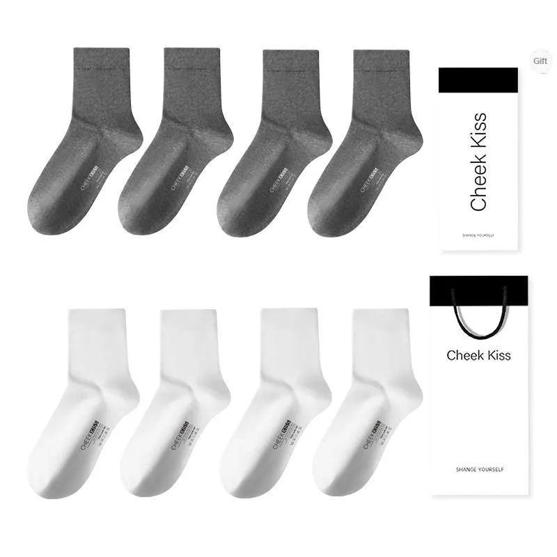 Cheekkiss Mid Calf Socks Men's Box 4 Pack-31