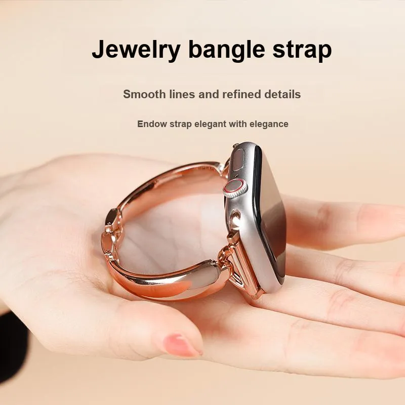 SHIRUI All Watchs9 Summer S8 Apple Strap Premium Light Luxury Metal Watch Band Apple Compatibility 38/42 Metal-9