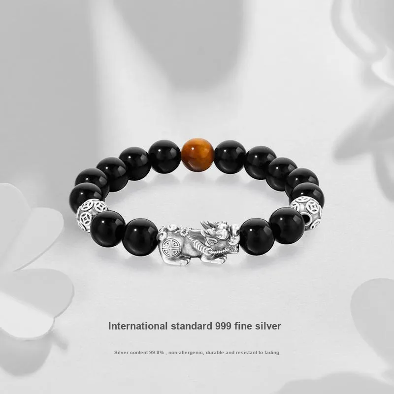 JUICY GRAPE Obsidian Jade Bracelets Unisex-2