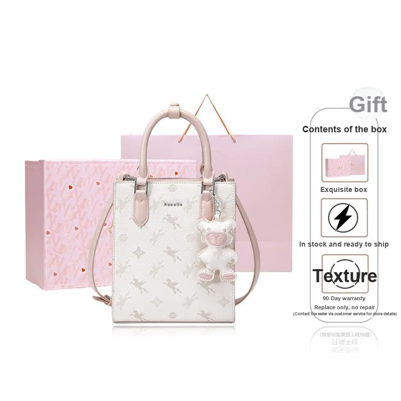NUCELLE PVC Unicorn Mini Tote Bear Handbag Shoulder Bag Crossbody Bag Regular Women's Multicolor
