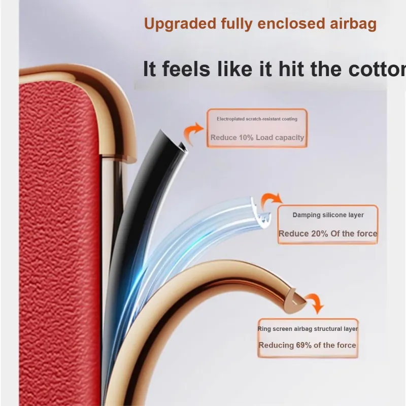 Andmo Genuine Leather Material Lightweight Skin Friendly Foldable Display Case For Huawei Pocket2 Phone Cases-6