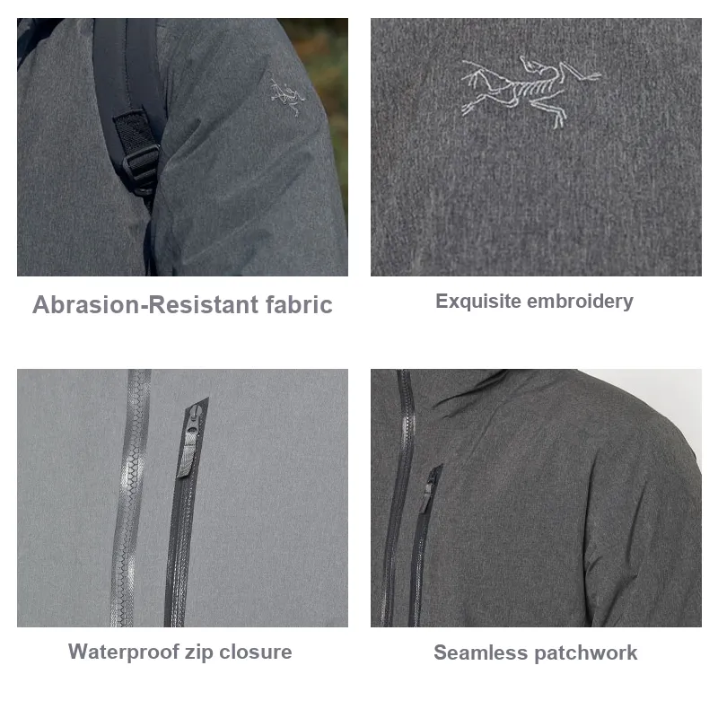 Arcteryx Water Resistant Windproof Breathable Warm Windbreaker Jacket Men's-9