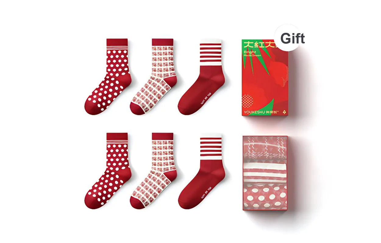 YOUKESHU Unisex Mid Calf Socks