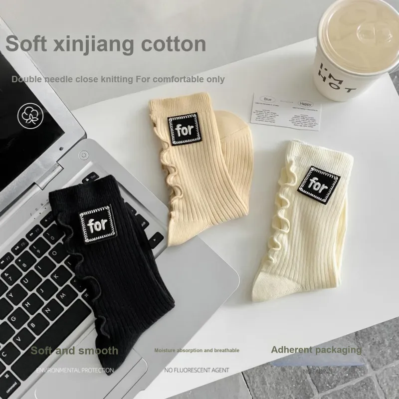 XXLLG Mid Calf Socks Women's 2 Pack-2