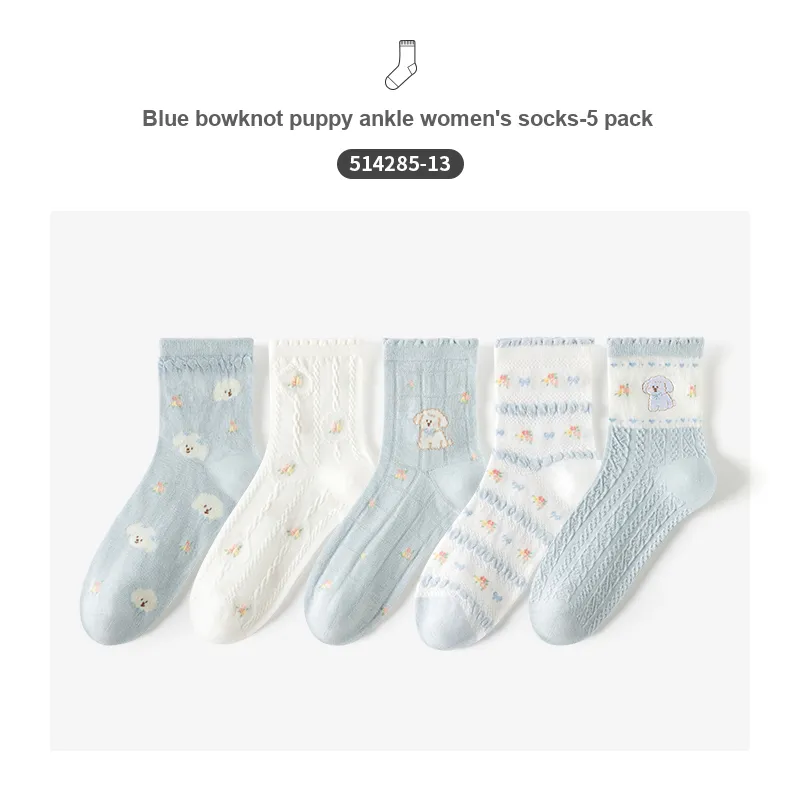 Caramella Mid-Calf Socks Women's 5 Pack-35