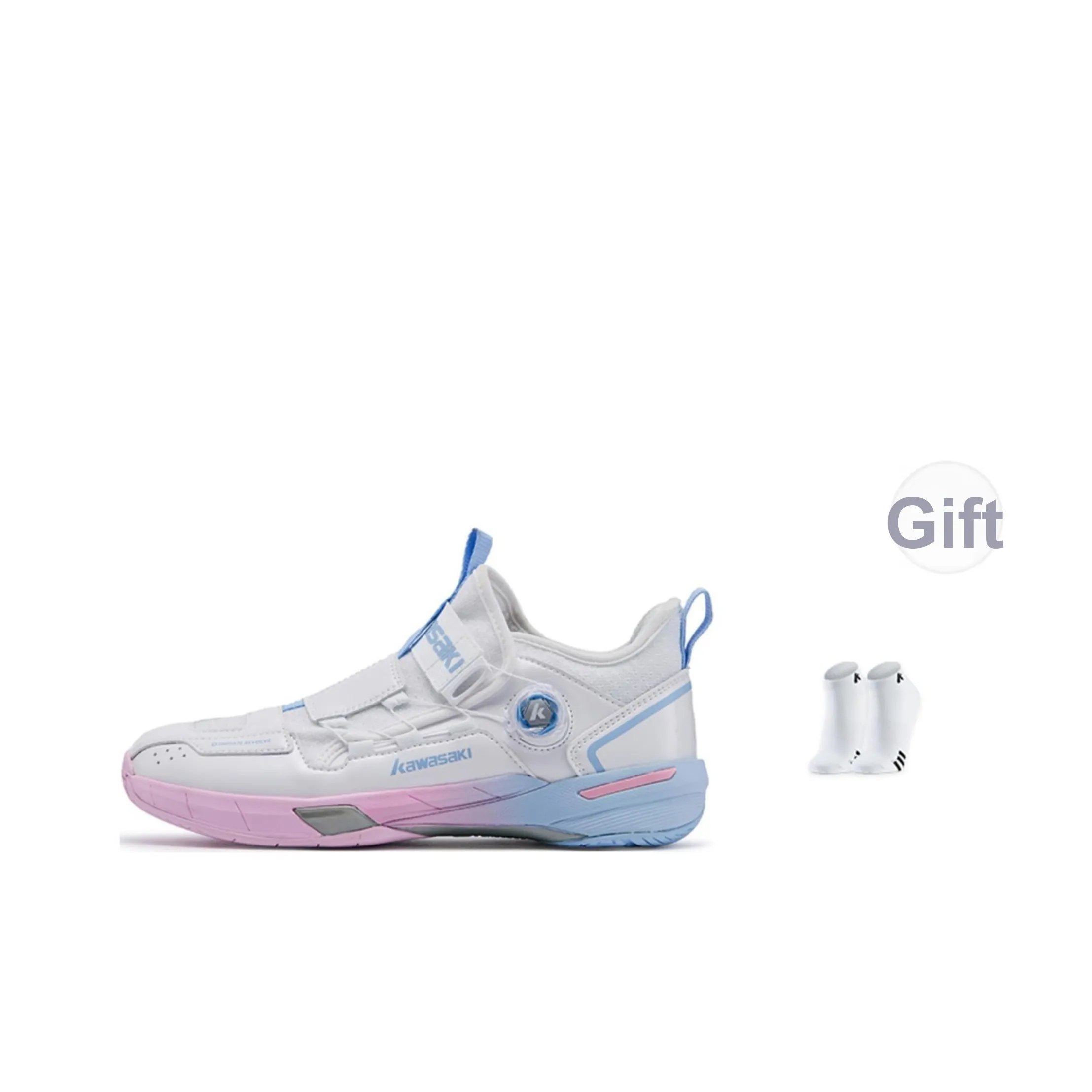 Кавасаки Traverse 2,0 Амортизация Покрытие устойчивое к истиранию Отскок MID Топ Бадминтон Обувь Унисекс