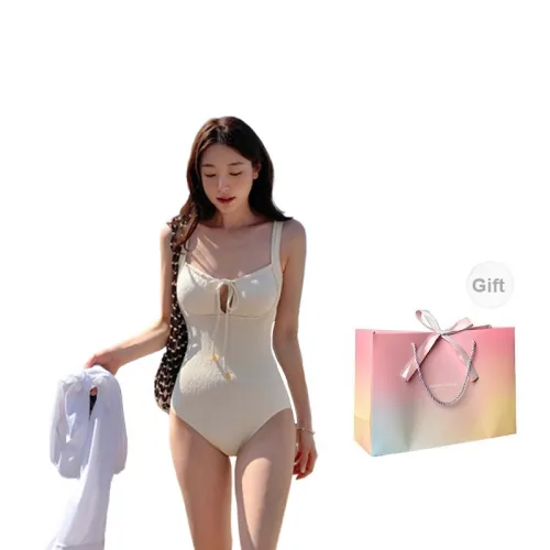 LUYOUYE One-Piece Swimsuits Women's Off White