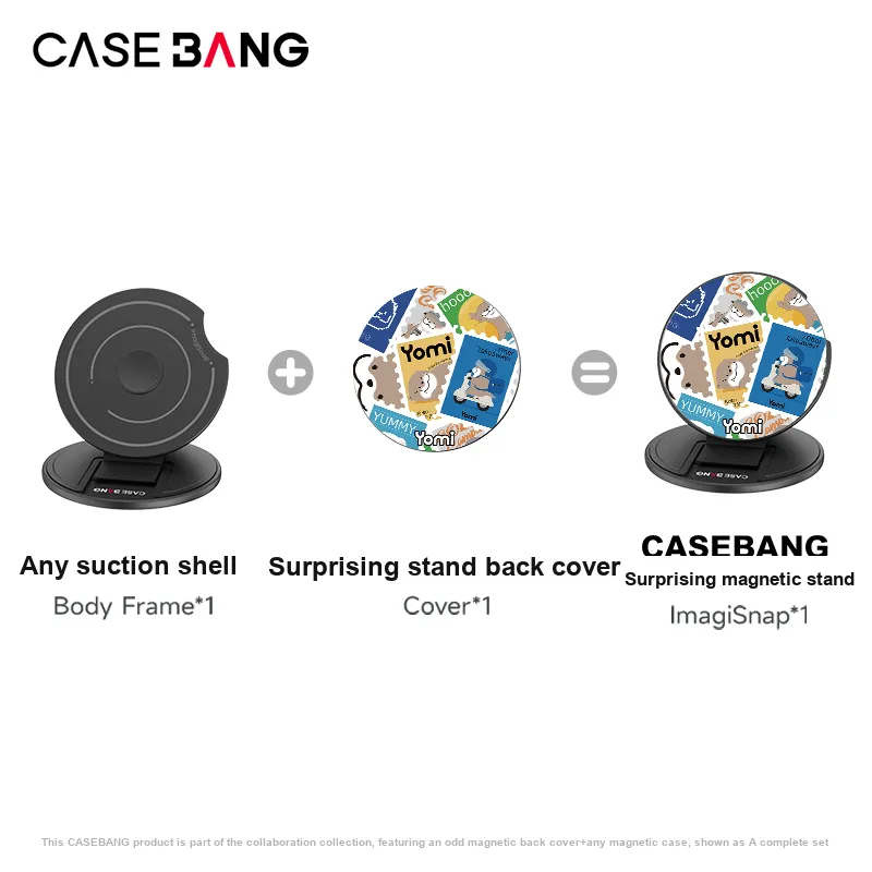 CASEBANG Yomi Collaboration Collection Detachable Magnetic Phone Stand Compatibility With All Collection Cell Phones-4