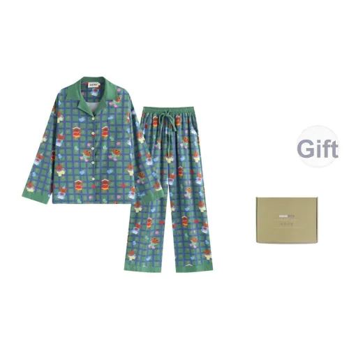 Wabi Town Pajama Подарочная коробка Женские Зеленый