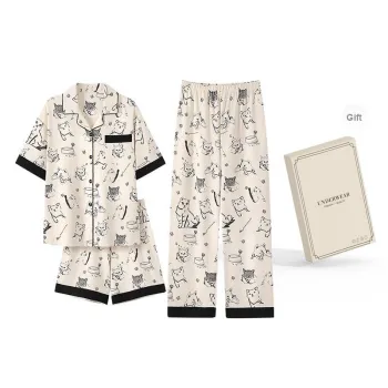O'MESIK Pajama Set Women's Gift Box Set Apricot