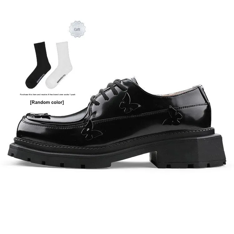 HANQIAORIJI Reborn Collection Dress Shoes 4cm Unisex Black