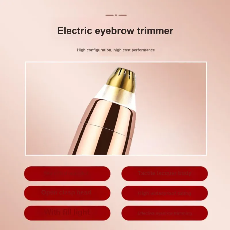 SHANGYELAMEILA Rechargeable Eyebrow Pencils Eyebrow Grooming Tool With Razor-5