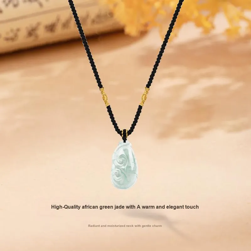 MISS TOOYA African Emerald Necklaces Unisex-2