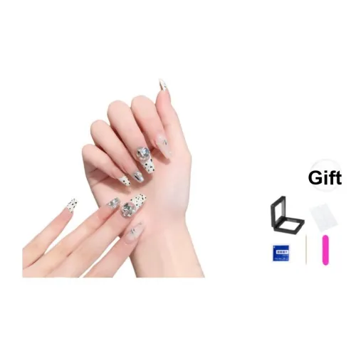 XNTX Звездная точка Фантастический False Nail Короткий LADDER Cool Color Series Smudge Instagram Style