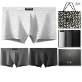 Solid Color 3-Pack Gift Box Set (Black+Iron Gray+Light Gray) 100% cotton Moisture-Wicking Antibacterial