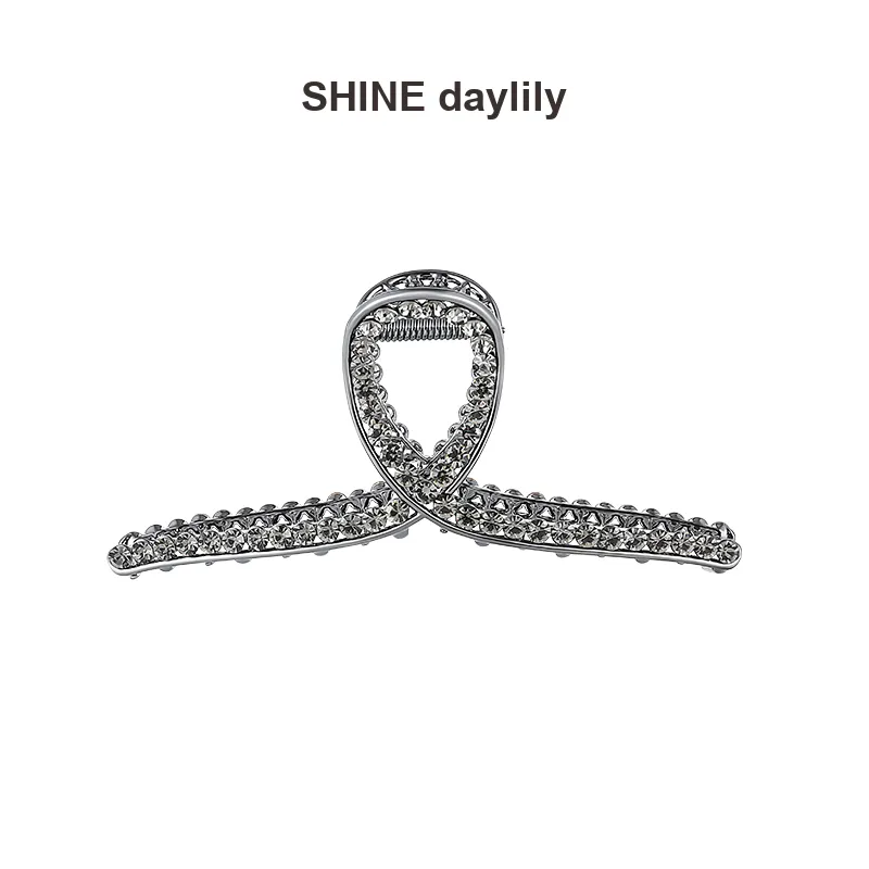 SHINE Alloy, Crystal Diamond Hair Clips Women's-1