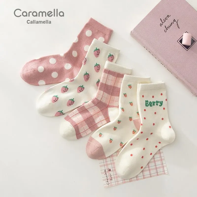 Caramella Women's Mid Calf Socks-18