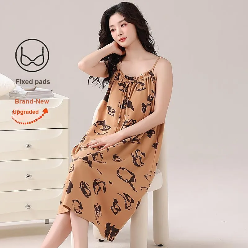 Lan Miao Nightgown Women's Chocolate-1