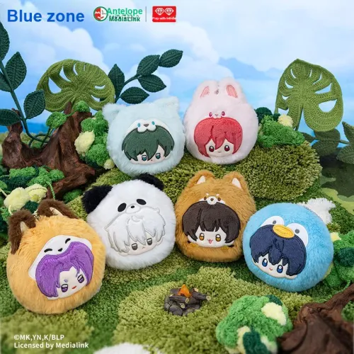 Playpoint Unlimited Синий Эксклюзионная зона Коллекция животных Плюшевый Данго Подвеска Слепые коробки