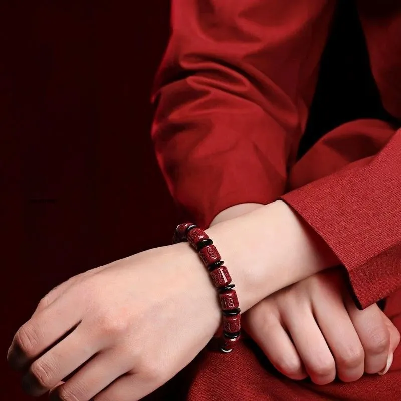 ZHIZUO Cinnabar Bracelets Unisex-2