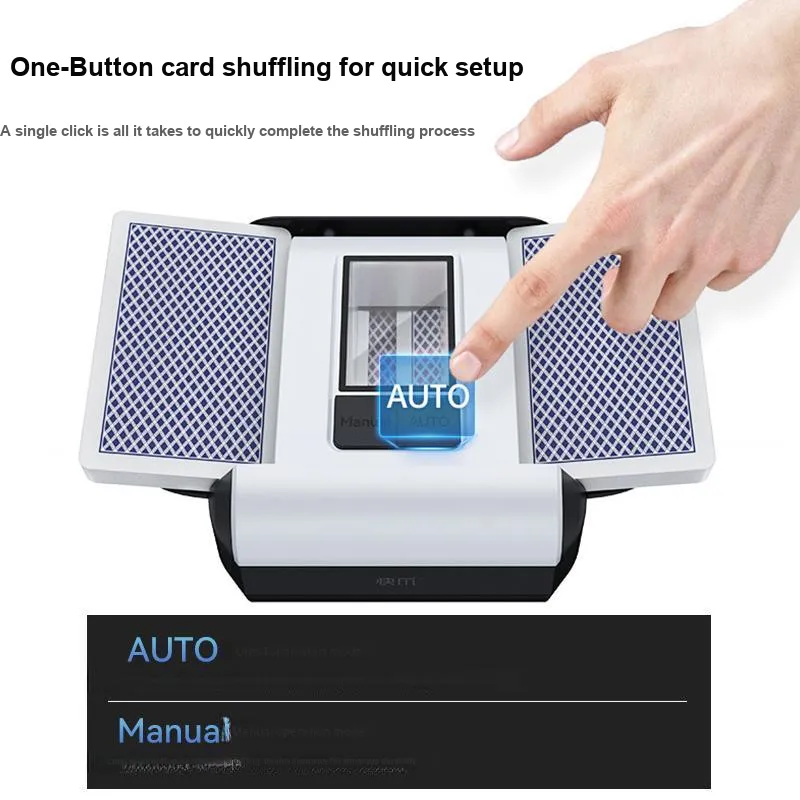 KUAIZHAO Poker Card Shuffler X1 Ludo Dominos Texas Game Card Fully Automatic Shuffler Board Games-3