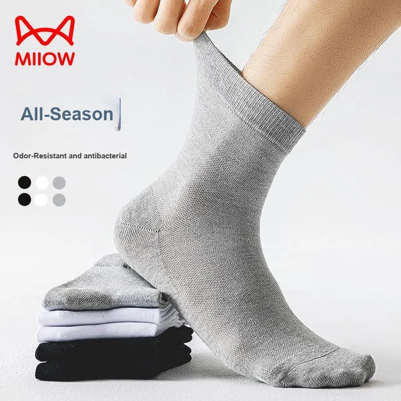 MIIOW Ankle Socks Unisex Gift Box Of 6 Doubles-1