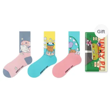 PL Mid Calf Socks Unisex 3 Pack Gift Box Set