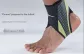 [Lightweight Comfortable Compression]Ankle Support, Recovery, Black Green[1 Pack]