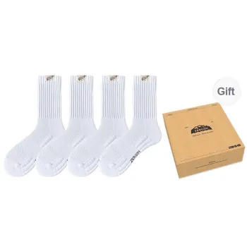 ZEROIN Mid Calf Socks Unisex 4 Pack Gift Box Set